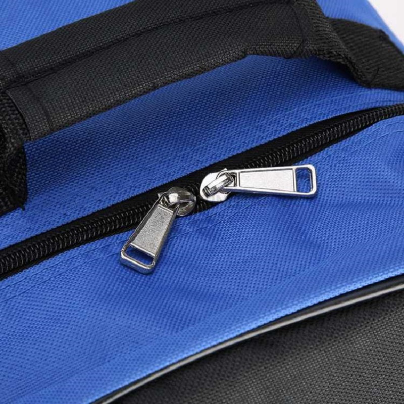 Interior of golf travel bag showing large storage capacity
