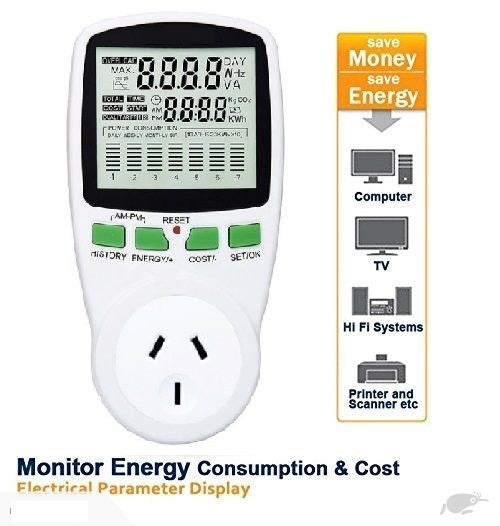 Mains Power Meter Monitor AU Plug