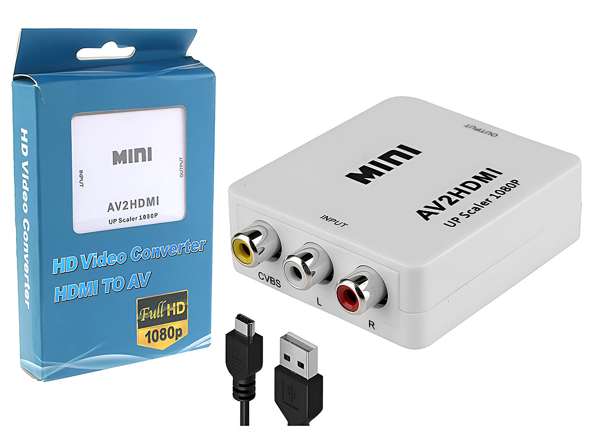 AV to HDMI converter used with vintage VHS player in New Zealand