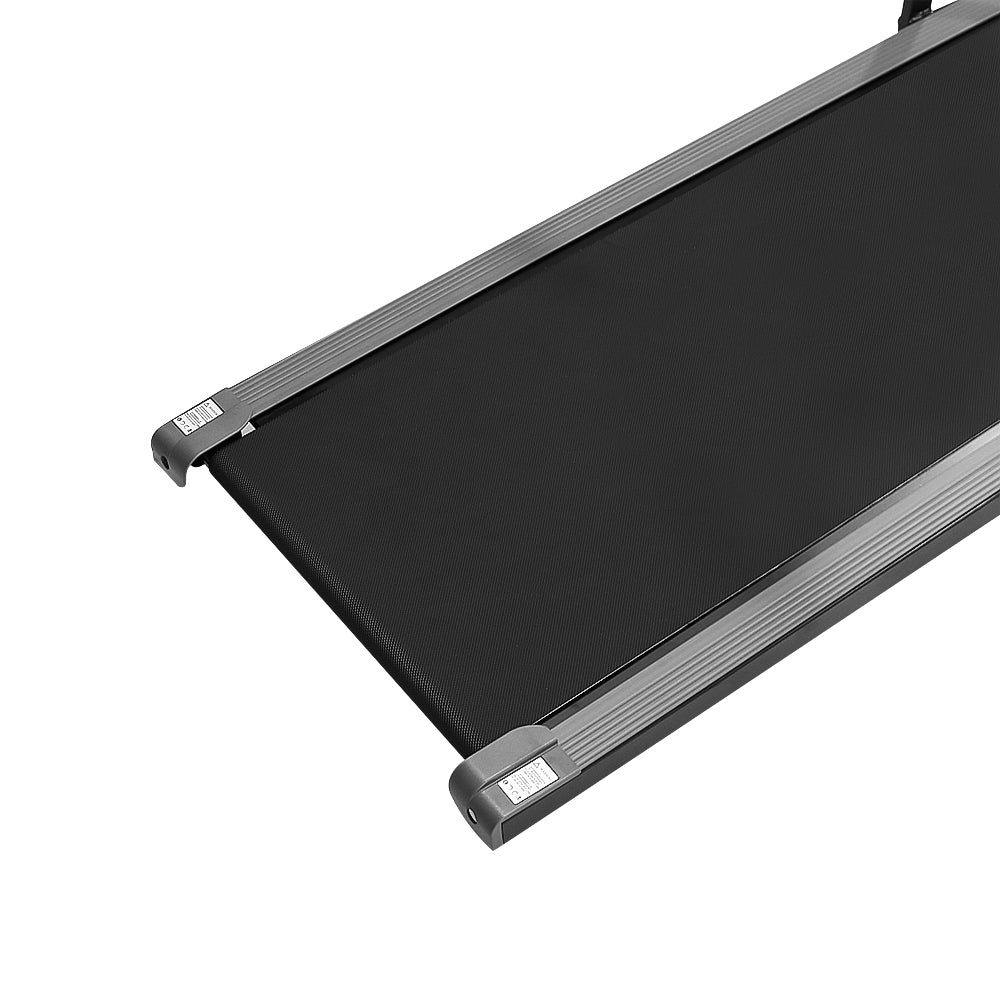 Compact treadmill showing speed settings on LED screen