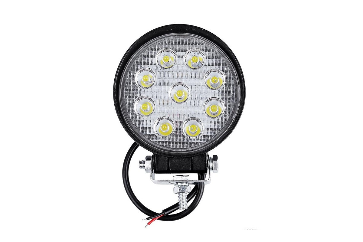 Side view of 4WD ATV spot lights with aluminium mounting bracket