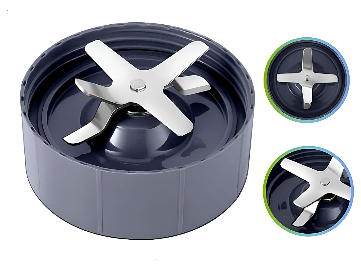 Close up of Nutribullet blade metal cutting edges