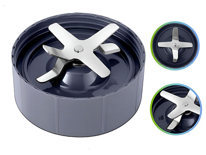 Close up of Nutribullet blade metal cutting edges