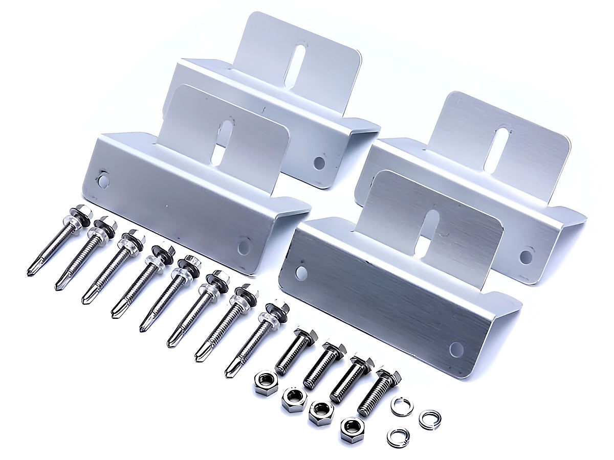 Solar Panel Mount Kit - Z Bracket For Rv/Roof Z Bracket For Rv/Roof Solar Panel Mounting Kit 4 Pcs