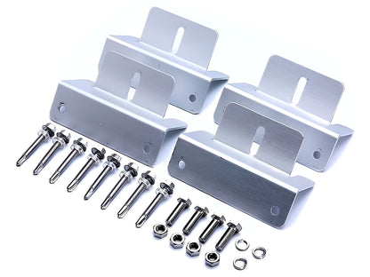 Solar Panel Mount Kit - Z Bracket For Rv/Roof Z Bracket For Rv/Roof Solar Panel Mounting Kit 4 Pcs