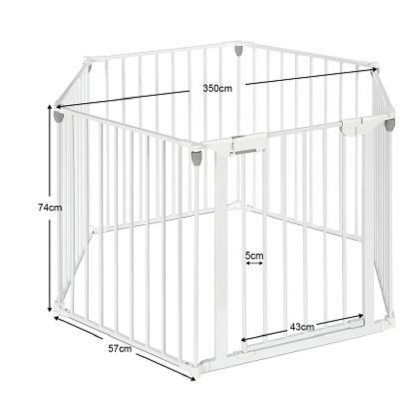 Baby Safety Gate Fireplace Barrier