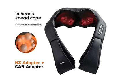 Close-up of 3D kneading nodes on neck massager