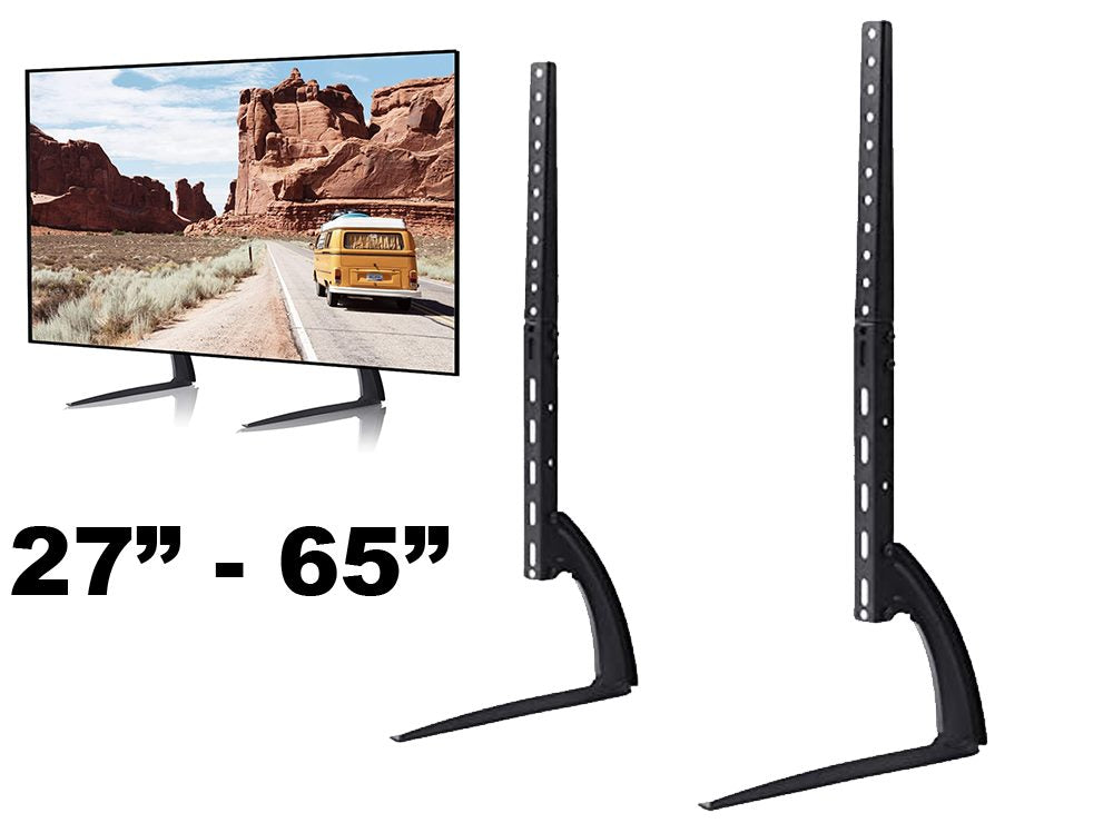 TV stand base with non-slip feet for furniture protection