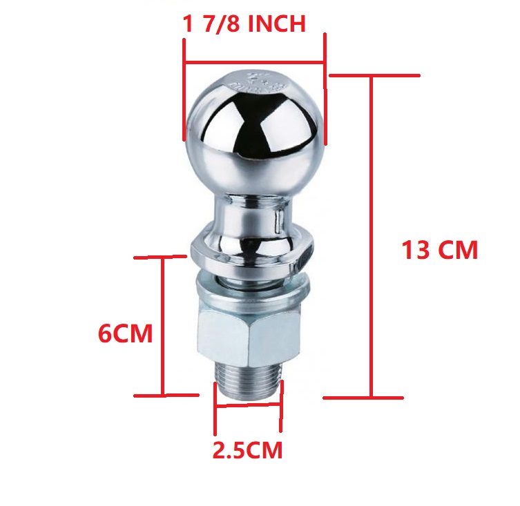 Trailer tow hitch ball mount showing heavy-duty channel style mount design