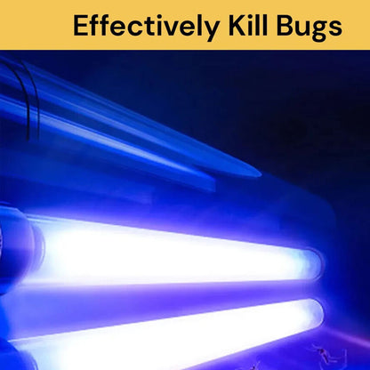 Bug Zapper insect killer in garden setting at dusk