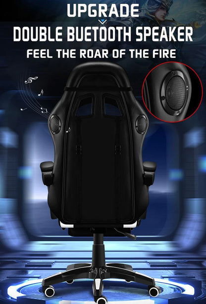 Gaming Chair with Footrest – RGB Gaming Chair with Speakers & Lights