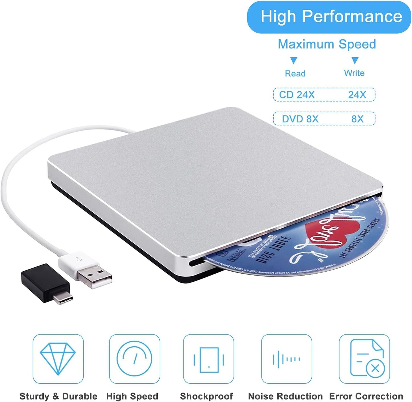 External DVD Drive CD/DVD Writer