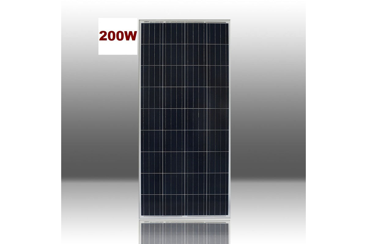Side angle showing slim 35mm thickness of solar panel