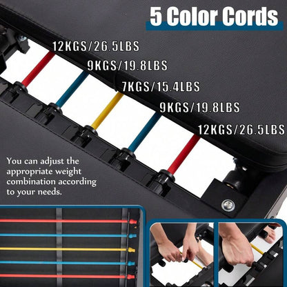 Foldable Pilates Reformer Machine With Headrest