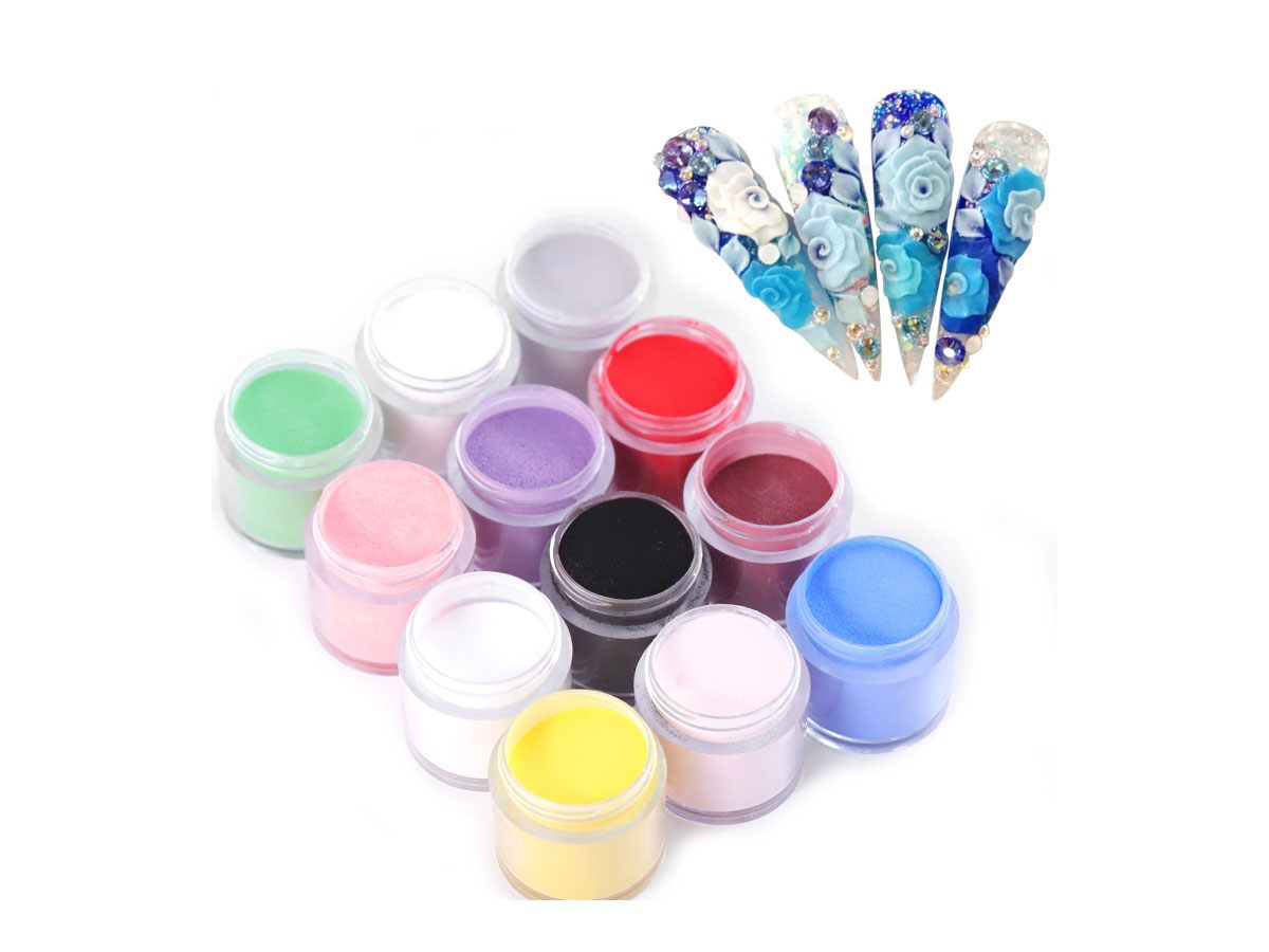 Nail dip powder kit displayed with natural shine effect