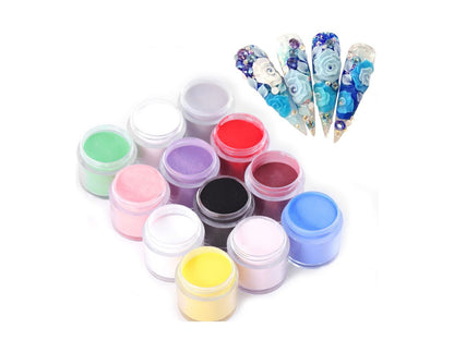 Nail dip powder kit displayed with natural shine effect