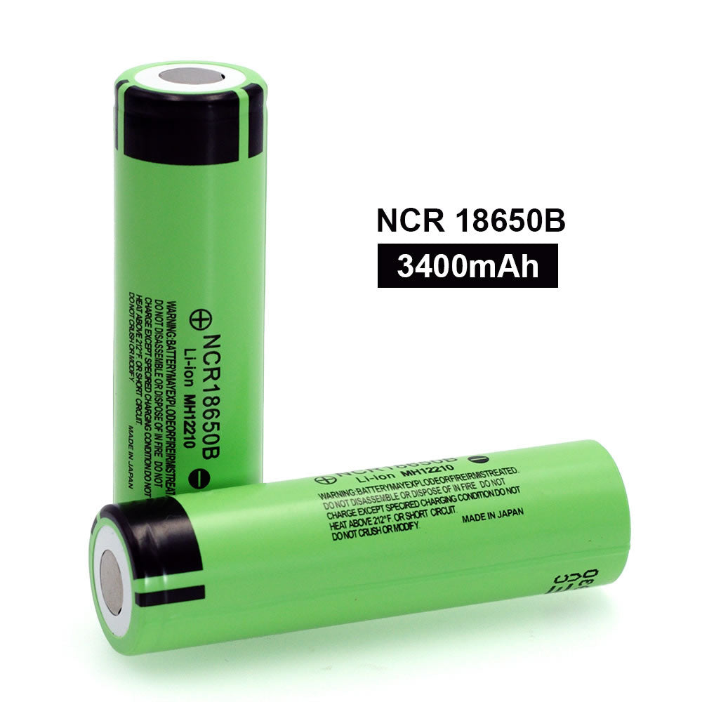 Eight 18650 batteries arranged to show uniform size and shape