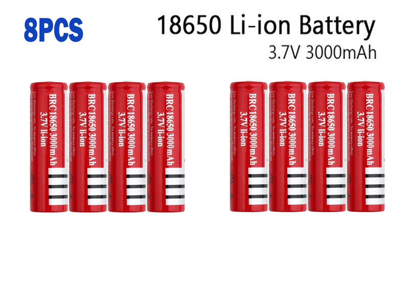 18650 Rechargeable Battery - 8PCS