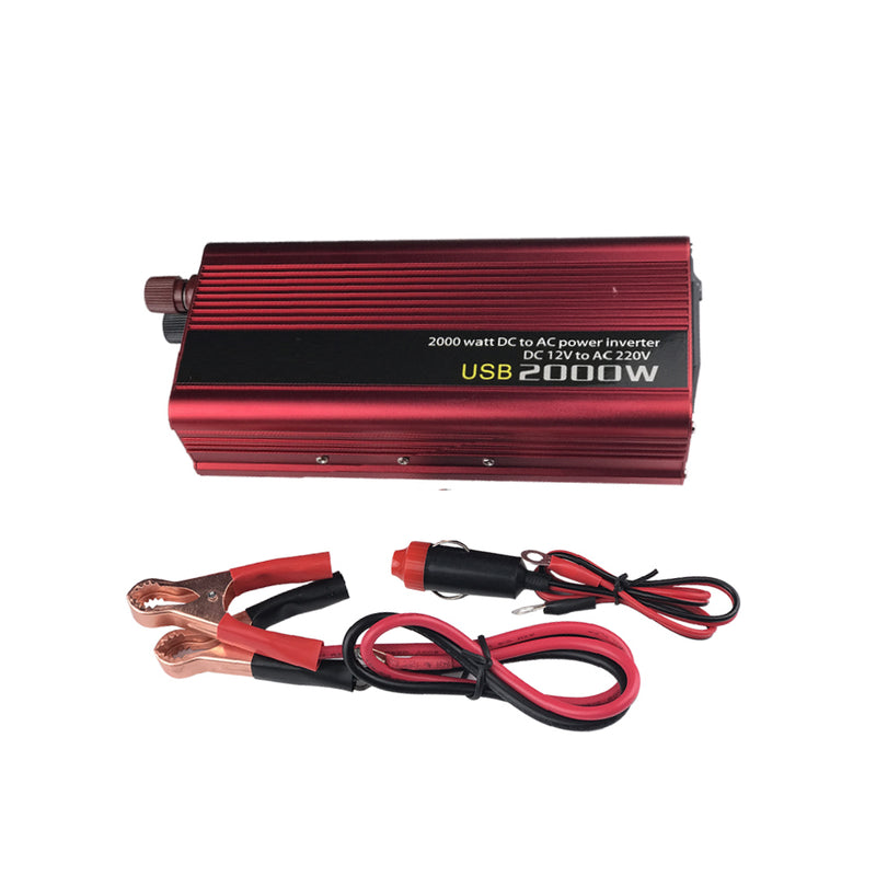 Car inverter 2000W 12V aluminium shell side view