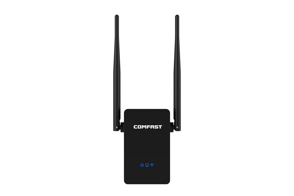 Side angle of Wireless-N Wifi Repeater with NZAU plug visible