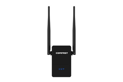 Side angle of Wireless-N Wifi Repeater with NZAU plug visible