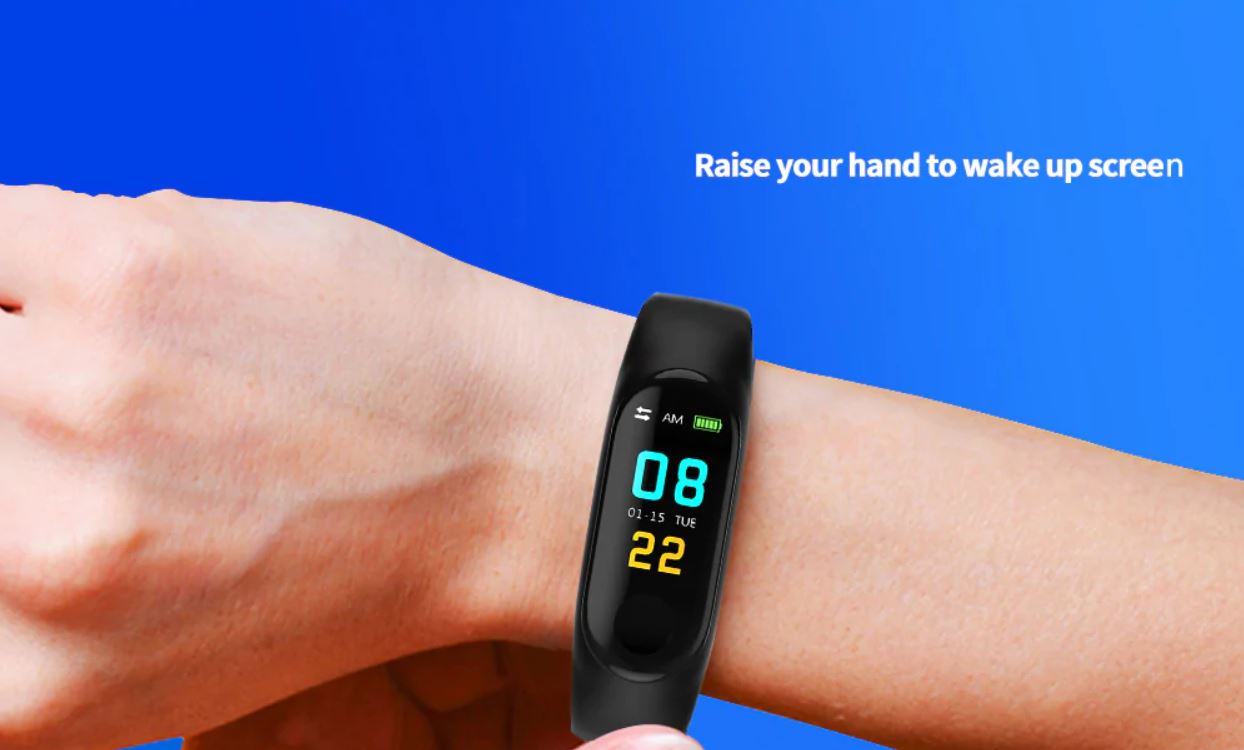 Smart Band M3 Plus screen displaying calories burned