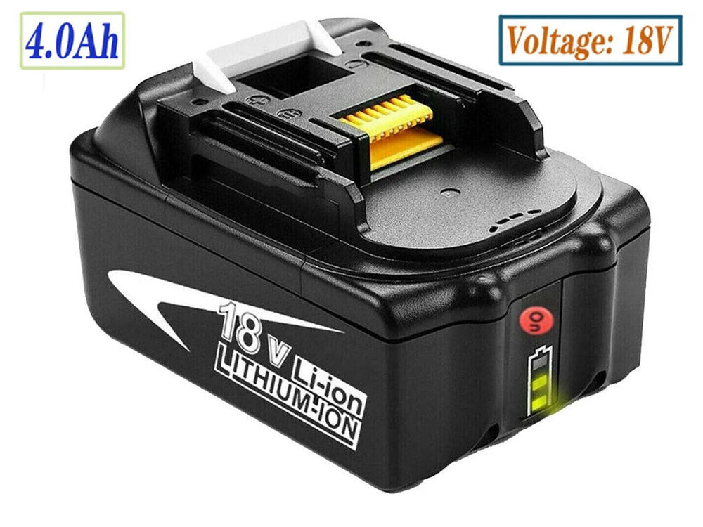 Makita 18V battery installed in cordless drill