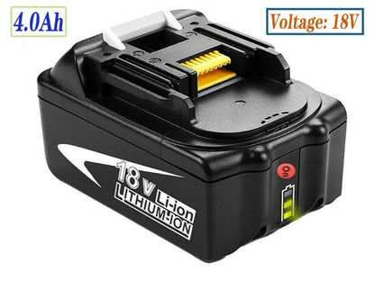 Makita 18V battery installed in cordless drill