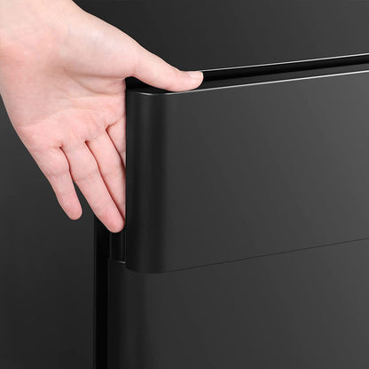 Office Cabinet with Wheels and Lock - Black