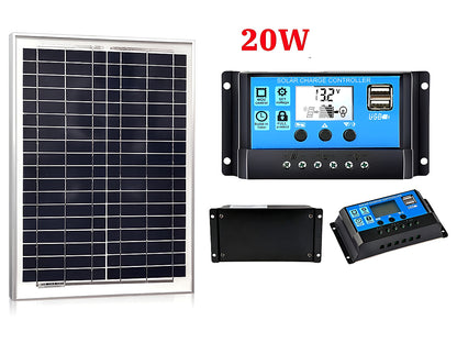 20W Solar Panel with Solar Controller