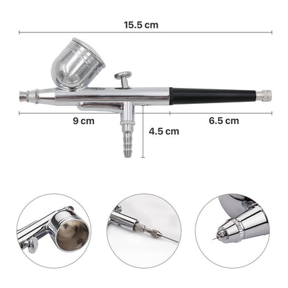 Air brush compressor delivering skincare spray for beauty use