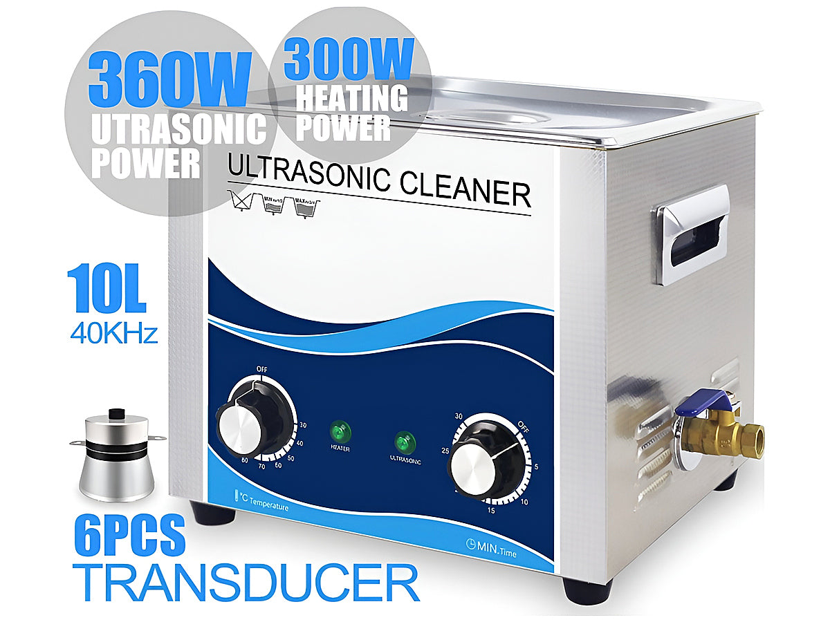 Ultrasonic Cleaner 10L Heated Ultrasonic