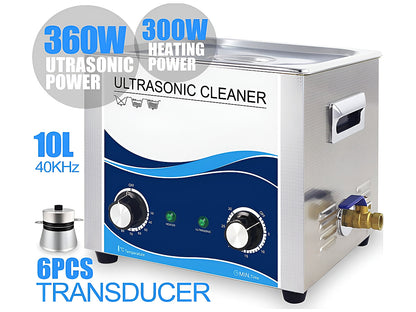 Ultrasonic Cleaner 10L Heated Ultrasonic