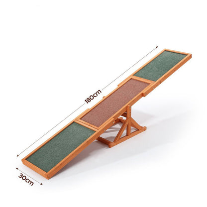 Wooden Dog Agility Seesaw for Training and Exercise