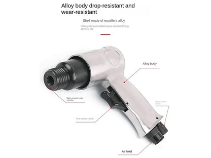 Lightweight aluminium housing of needle scaler tool