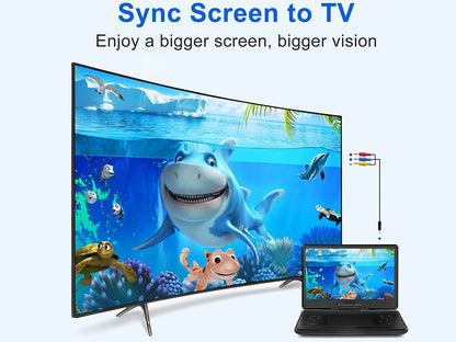 Portable DVD player 14inch with car charger accessory