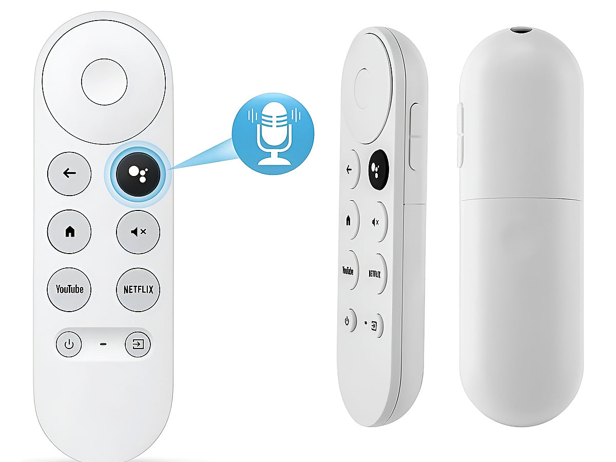 Chromecast Google TV remote replacement displaying easy grip design