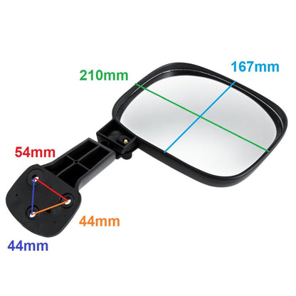 Toyota Hiace tailgate mirror showing easy fitment on left side
