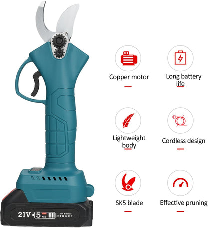 Cordless Electric Branch Scissors 30mm Pruning Shear Cutter