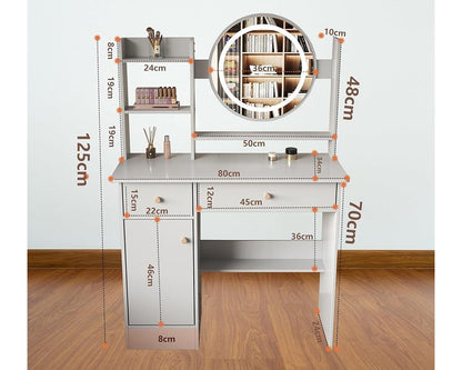 Assembly instructions included with dressing table set