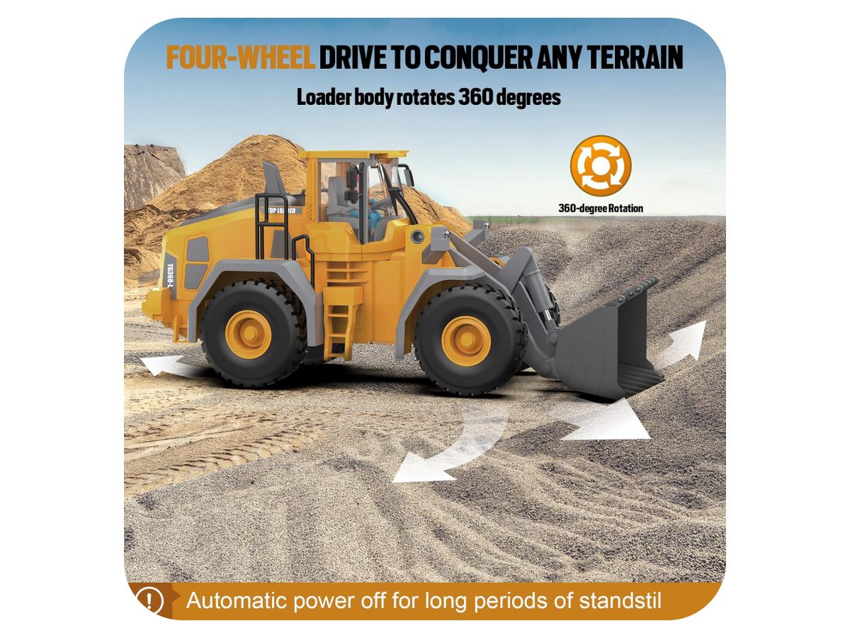 RC Bulldozer Loader Kids Toy