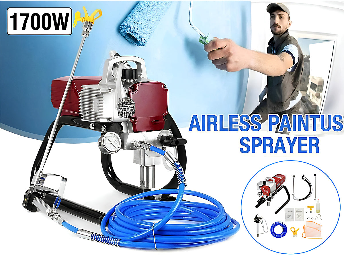 Airless paint sprayer 3300 PSI compact design with carrying handle