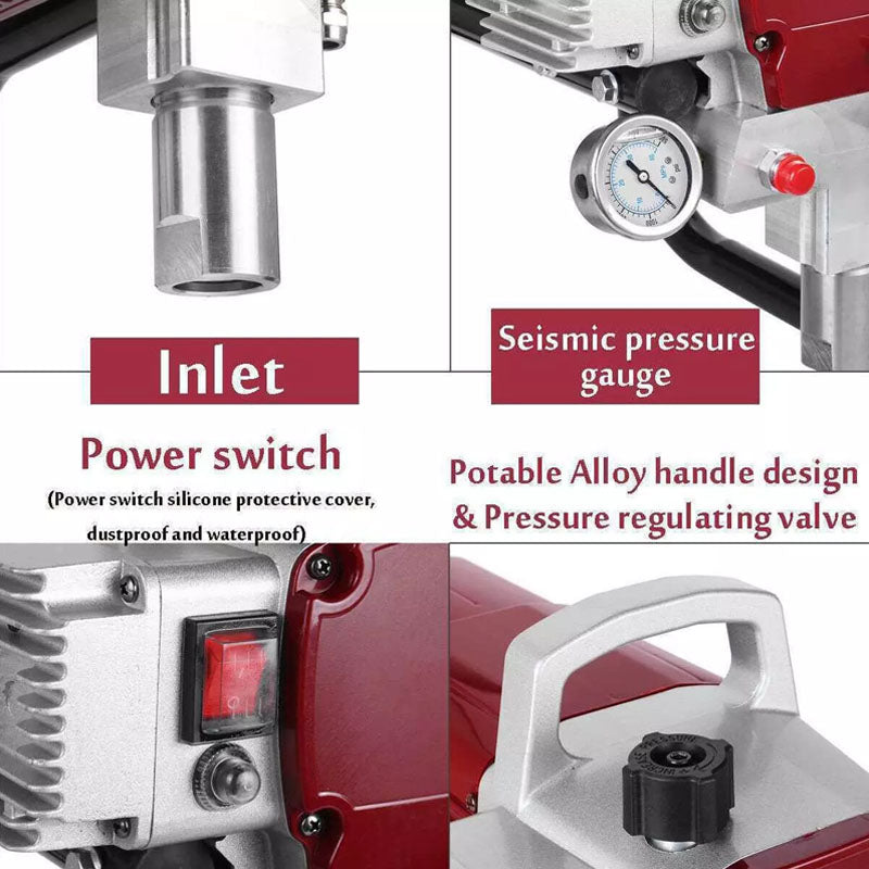 Airless paint sprayer 3300 PSI compact design with carrying handle