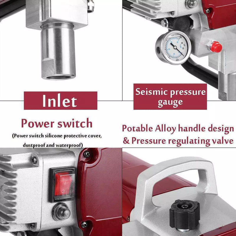 Airless paint sprayer 3300 PSI with extension rod ready for use