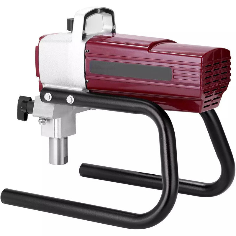 Front view of airless paint sprayer 3300 PSI fan-shaped spray nozzle