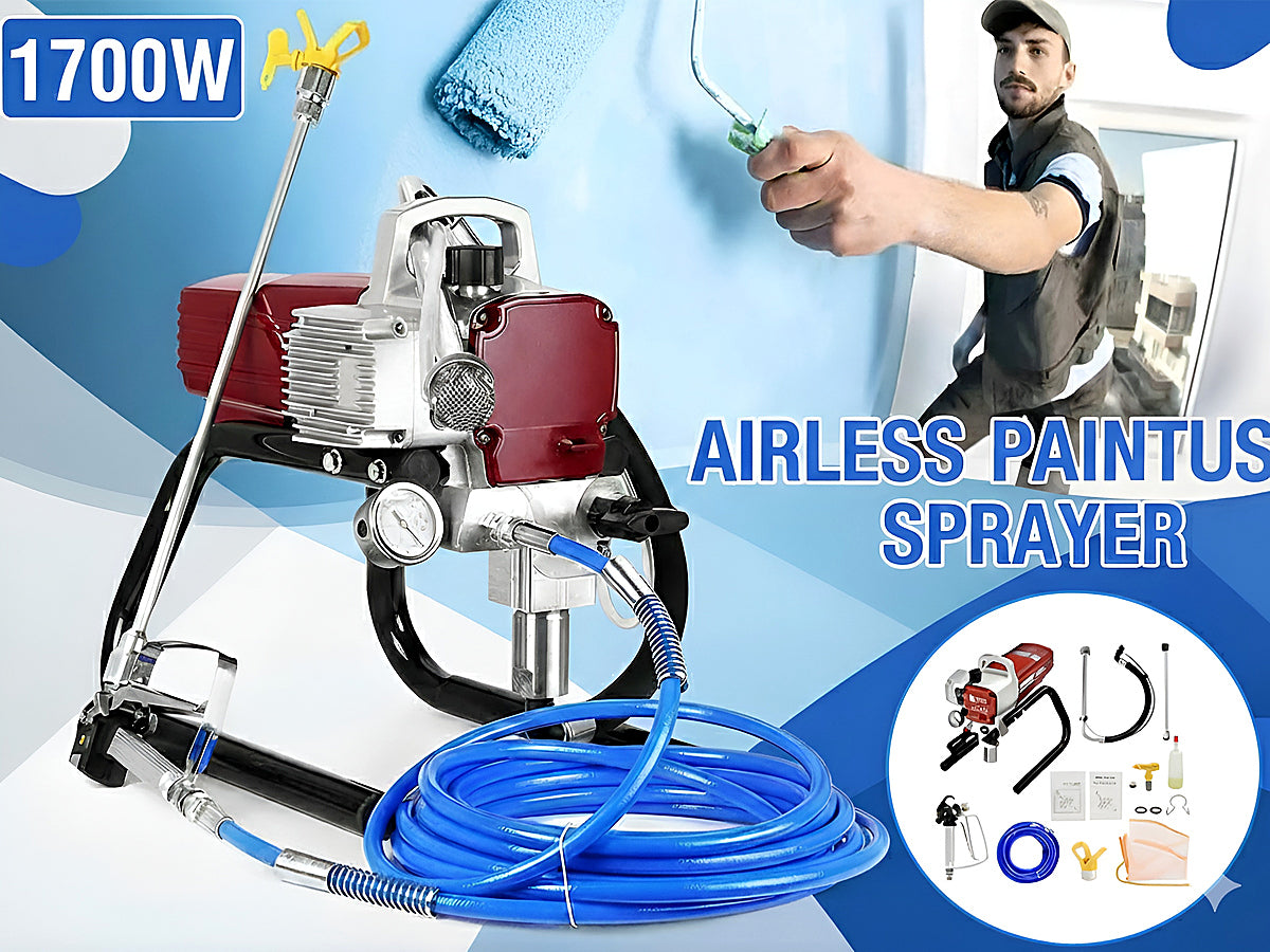 Airless paint sprayer 3300 PSI compact design with carrying handle