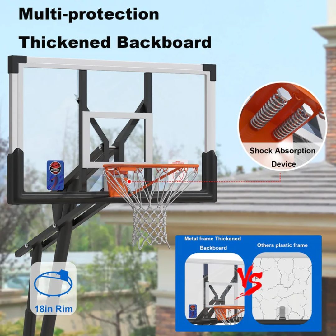 Height Adjustable Portable Basketball Hoop Standop