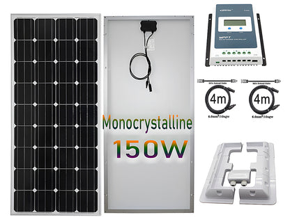 150W Solar Panel MPPT Solar Controller KIT