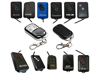 Close-up of buttons on Guardian garage door remote replacement