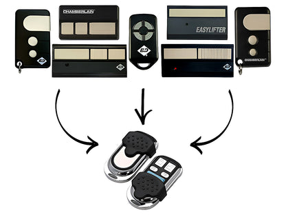 Close up of B D 4330EBD remote battery compartment